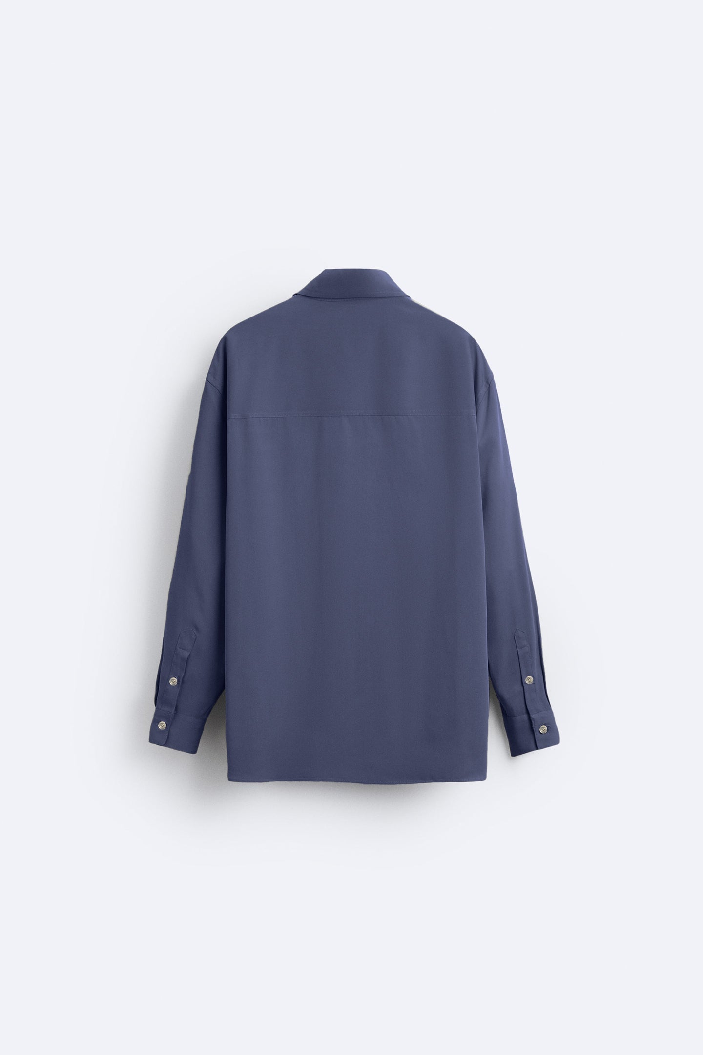 Blue Loose-Fit Tencel Shirt