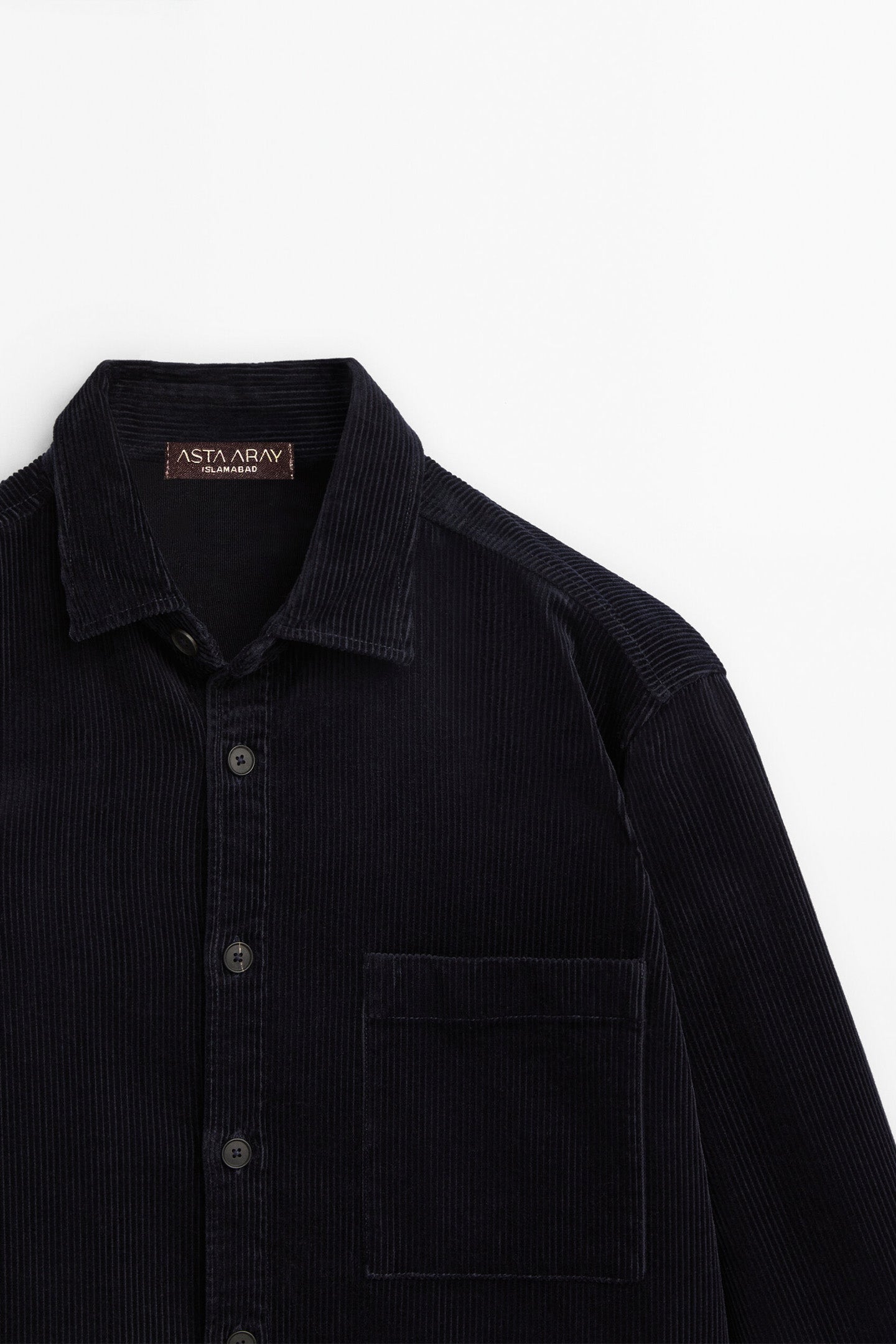 Corduroy Overshirt with Pocket