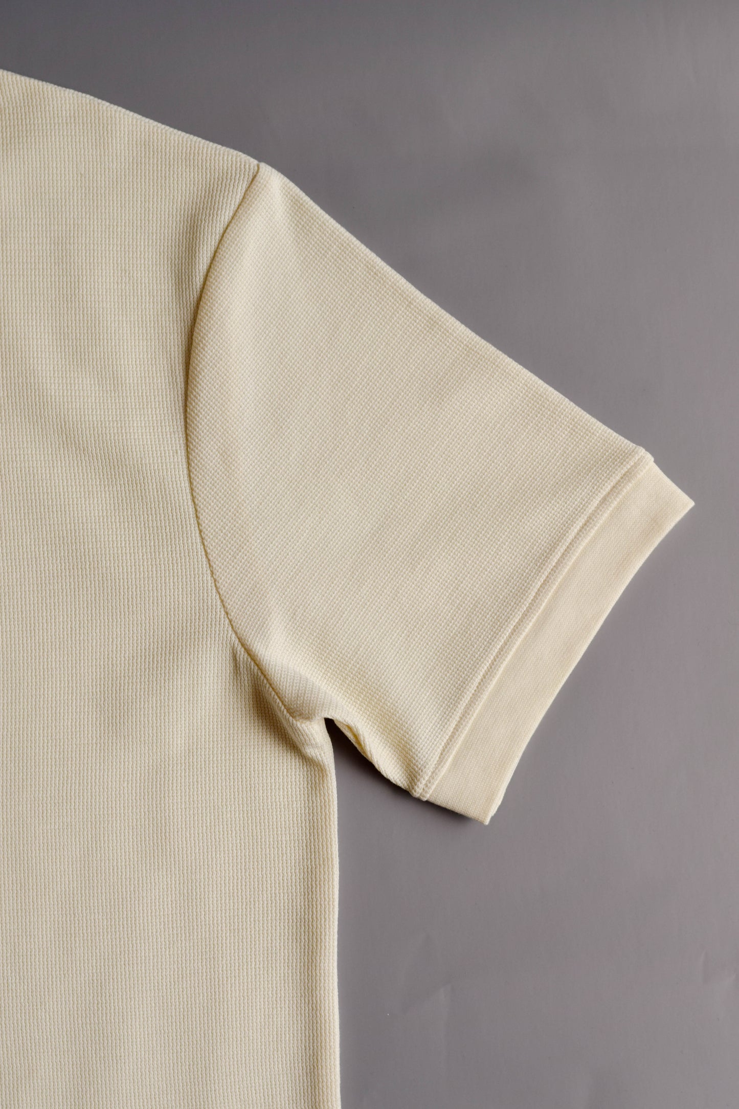 Beige Textured Polo Shirt