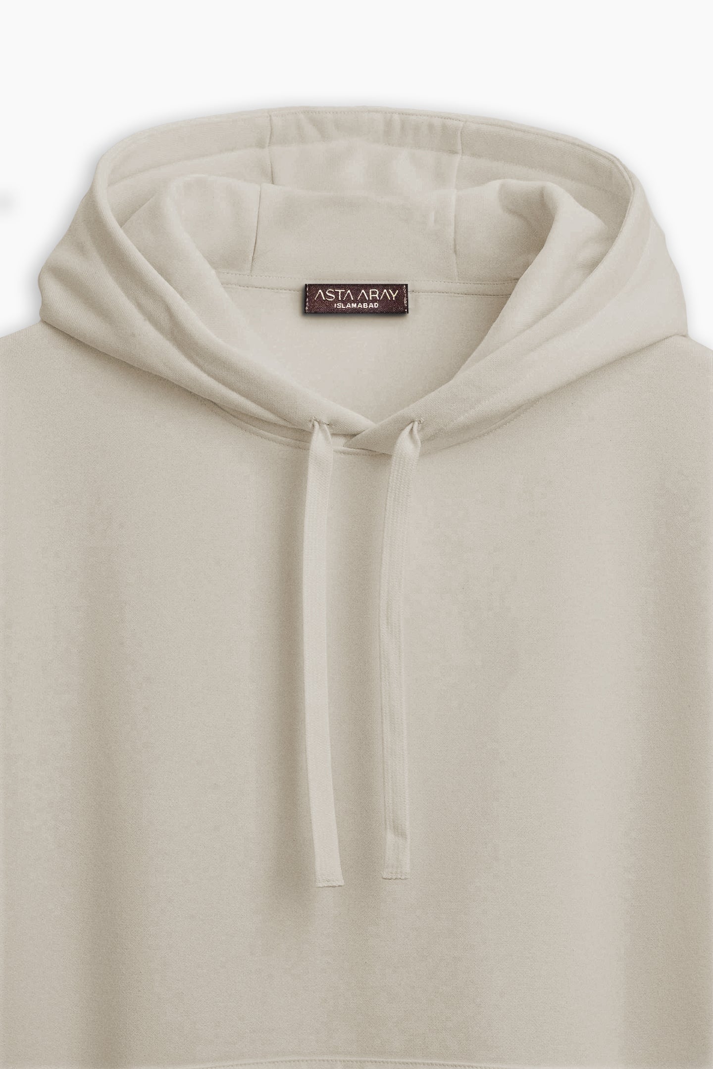 Beige Grey Hoodie