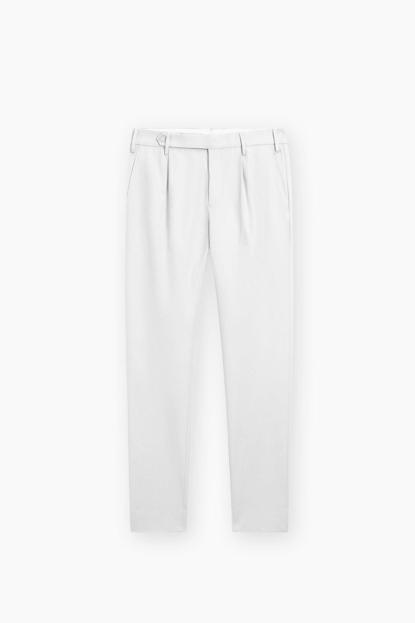 Belted Strap Straight Fit Trousers