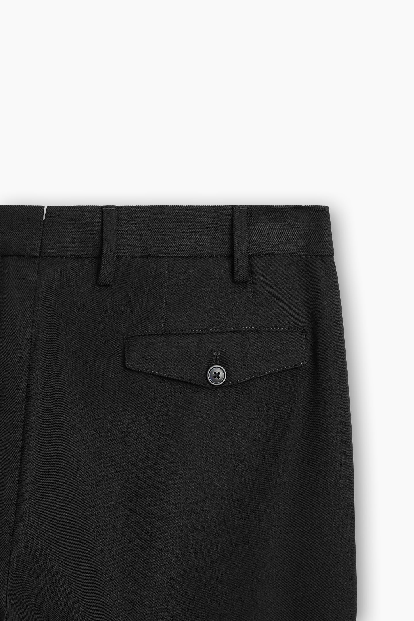 Belted Strap Straight Fit Trousers