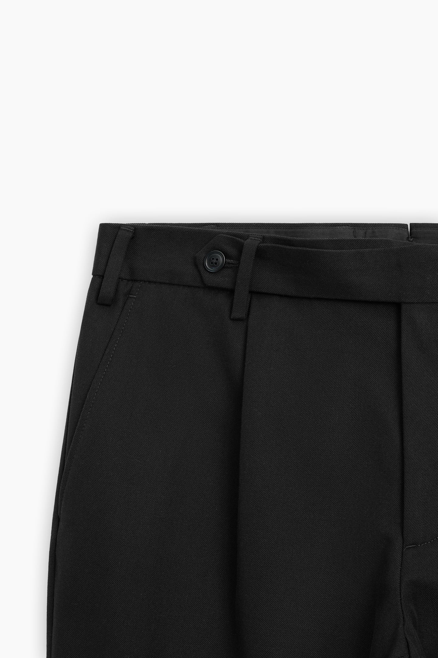 Belted Strap Straight Fit Trousers