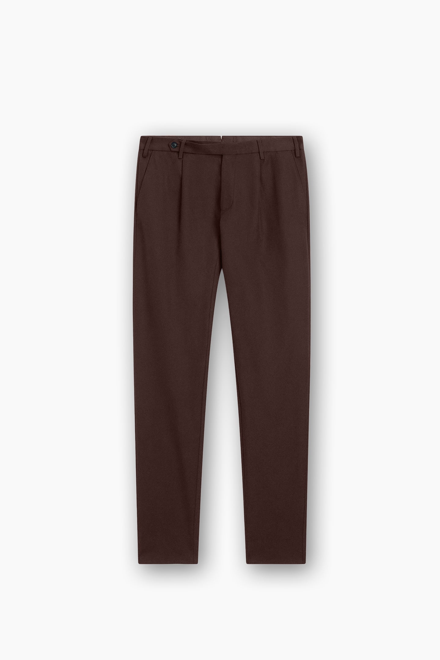 Belted Strap Straight Fit Trousers