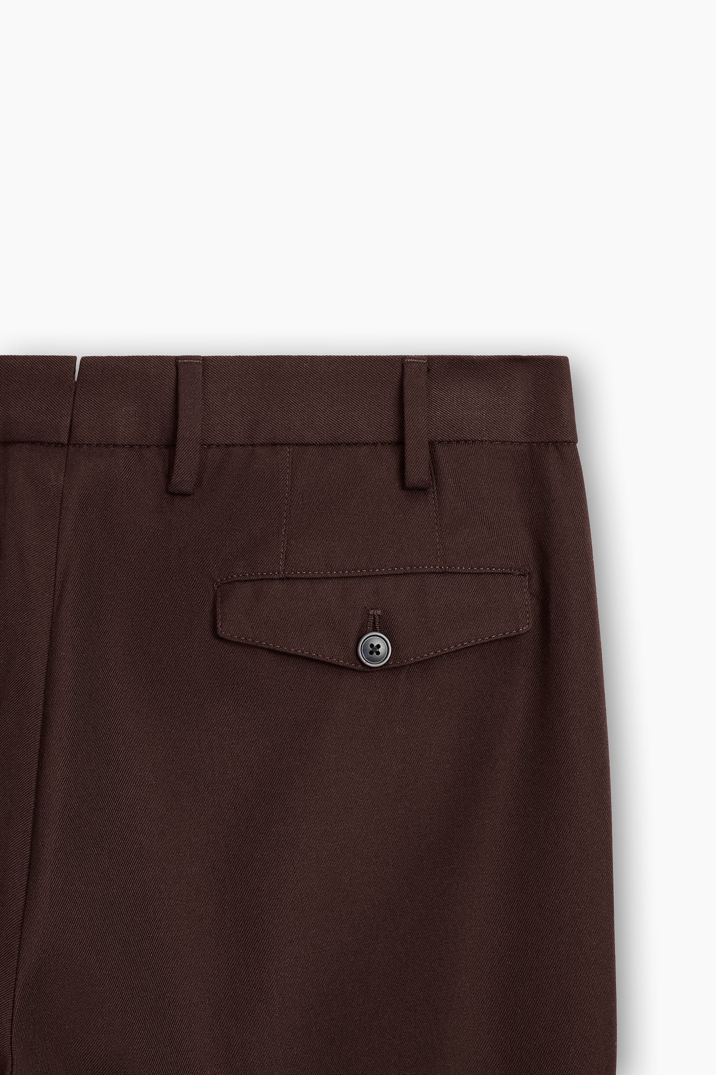 Belted Strap Straight Fit Trousers