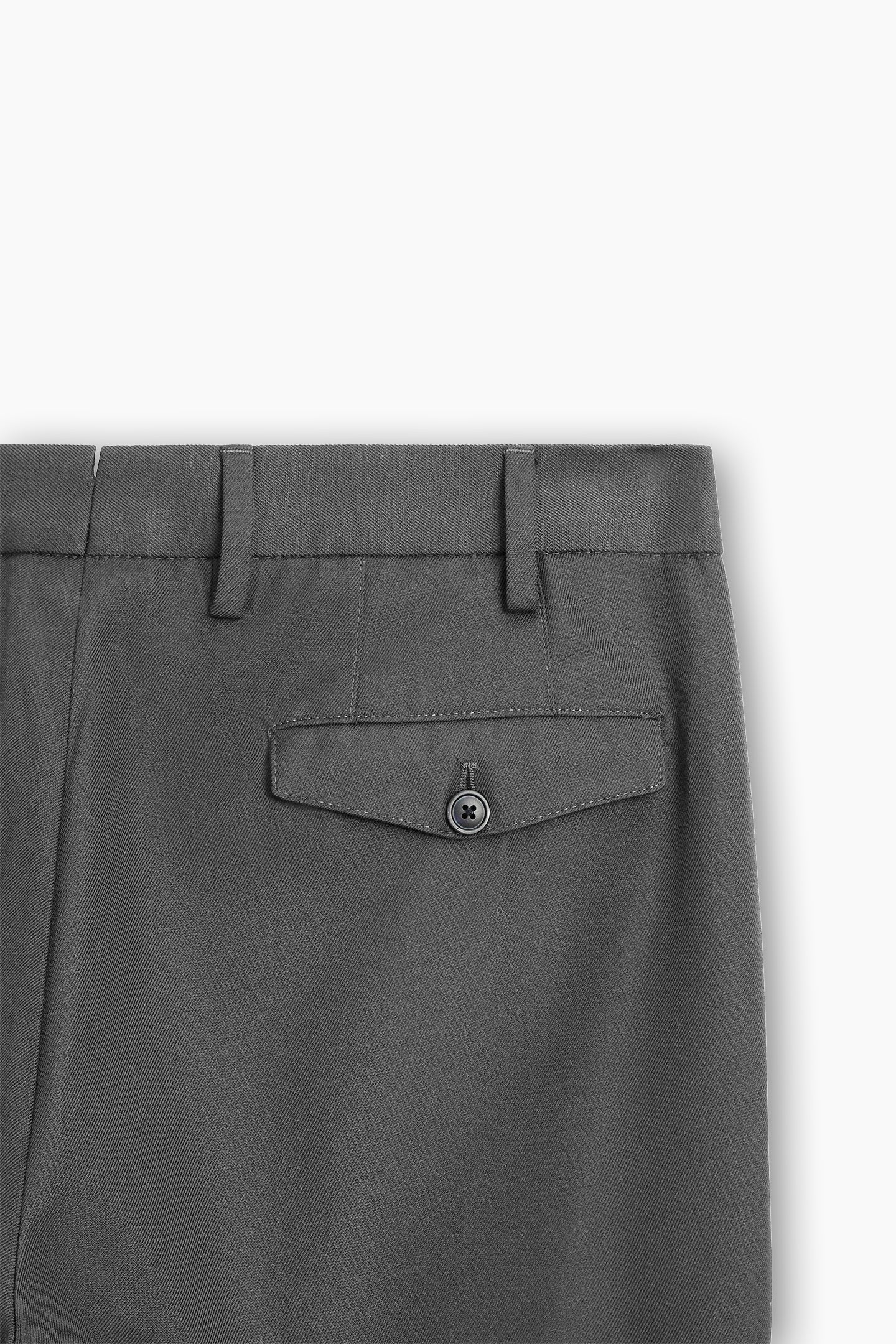Belted Strap Straight Fit Trousers