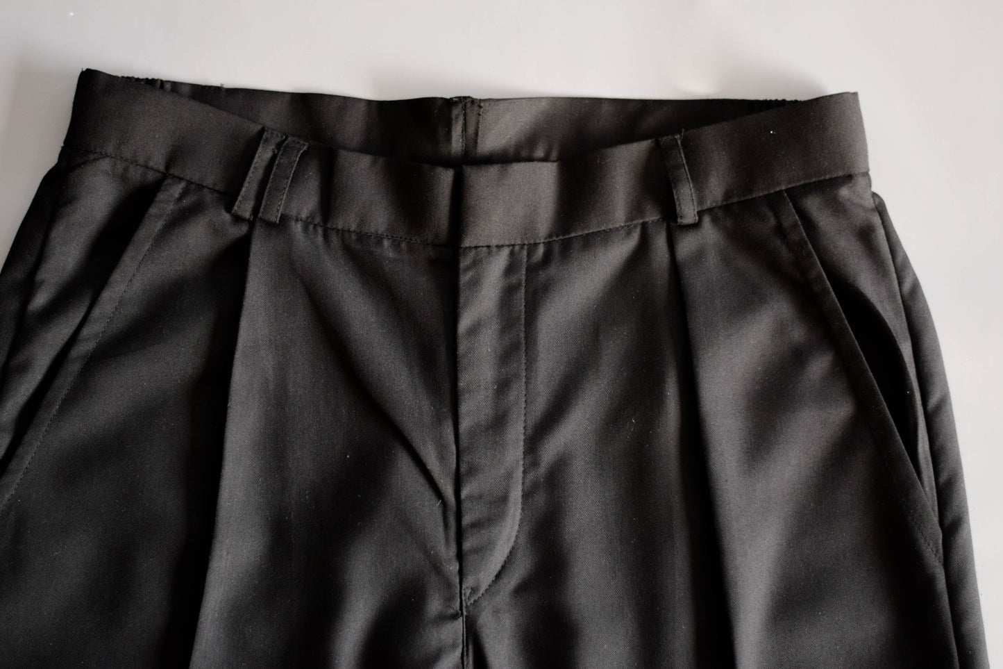 Black Pleated Trousers