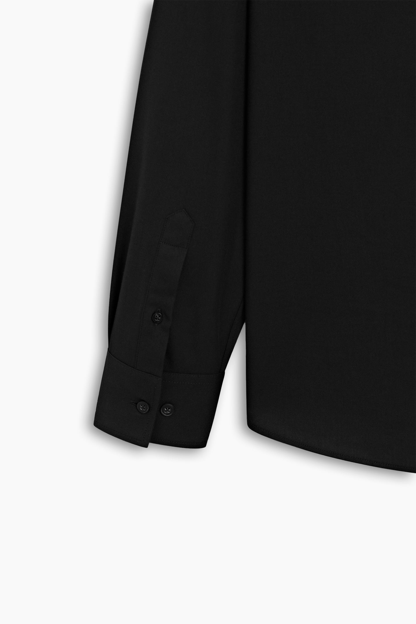Black Tencel Flap Pocket Shirt