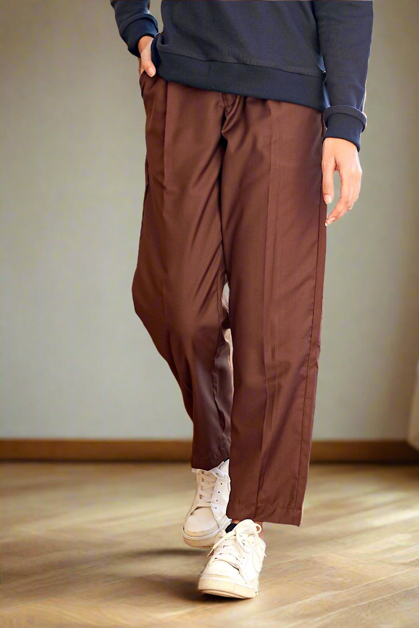 Brown Relaxed Fit Trousers