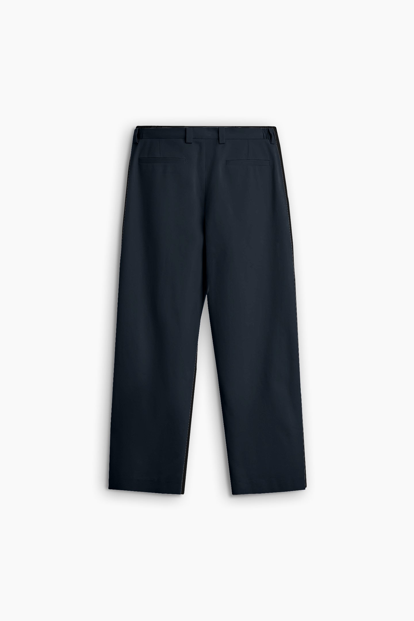 Navy Blue Pleated Trousers