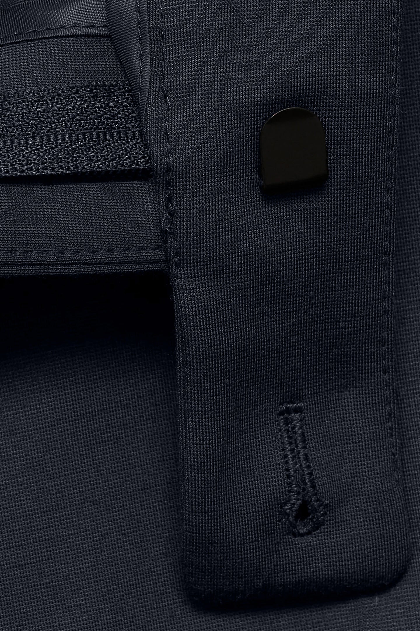 Tapered Fit Navy Blue Trousers