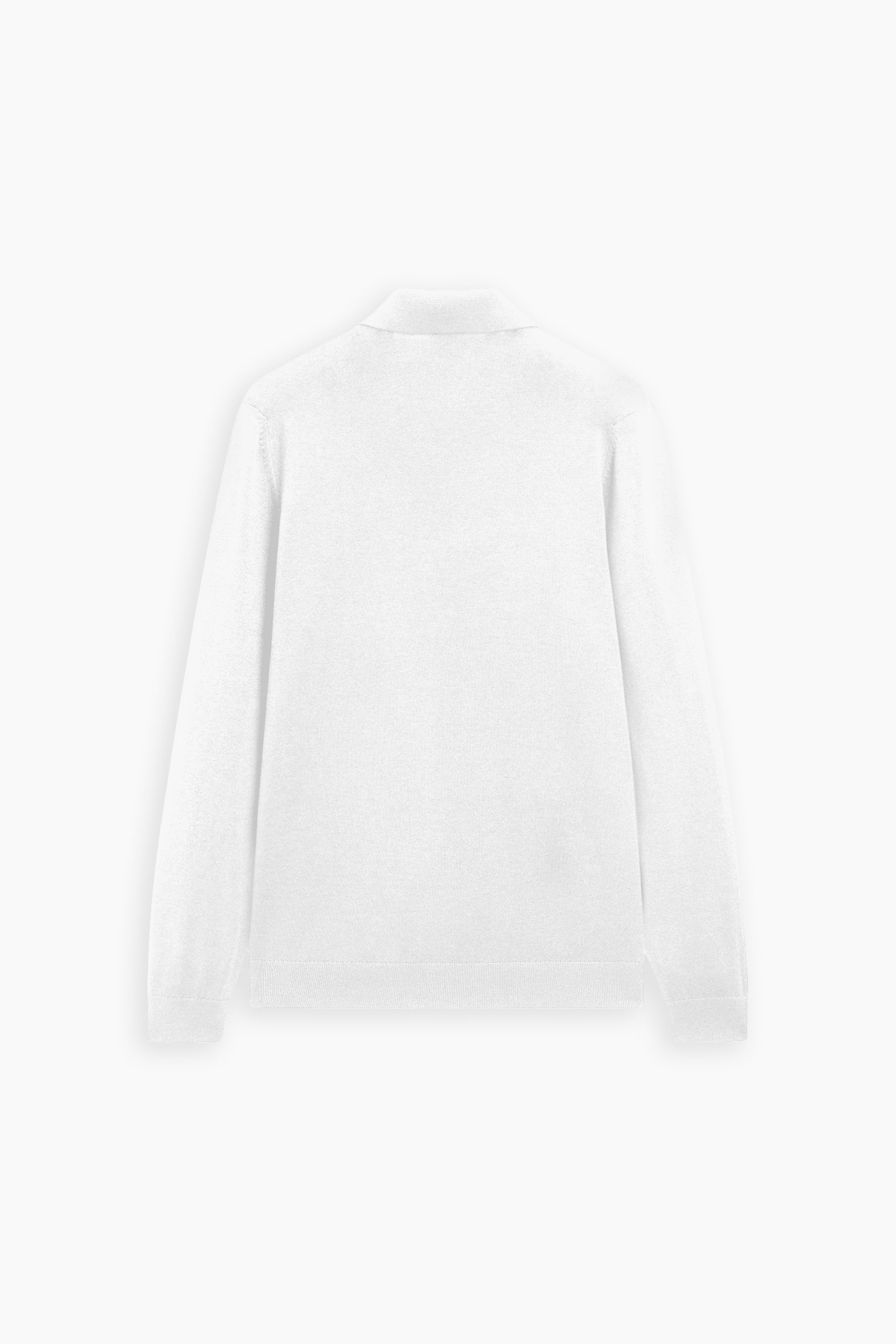 Textured White Polo Shirt