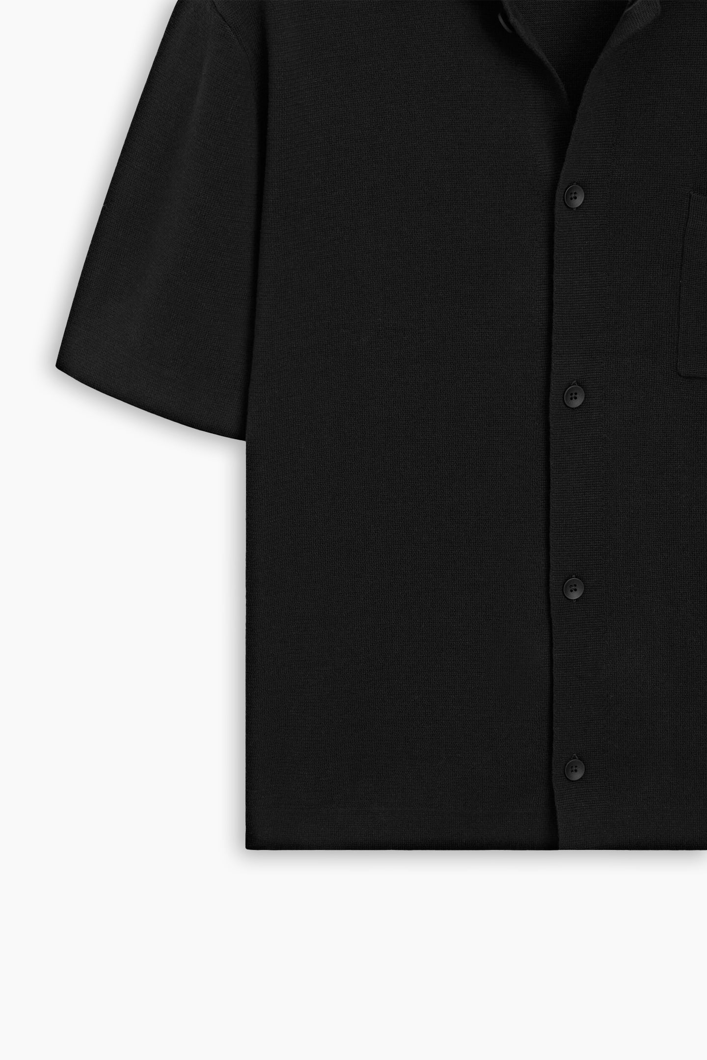 Black Cardigan Shirt