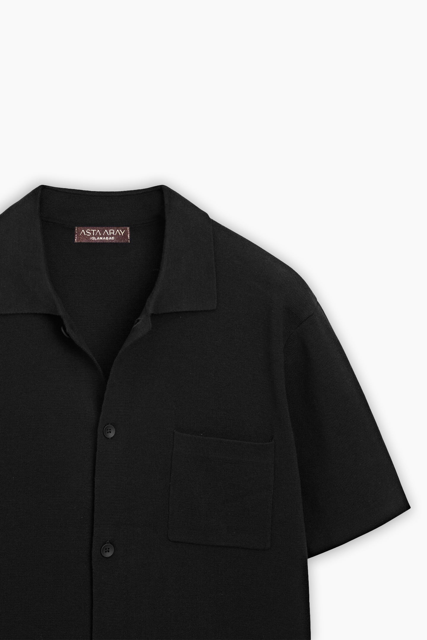 Black Cardigan Shirt
