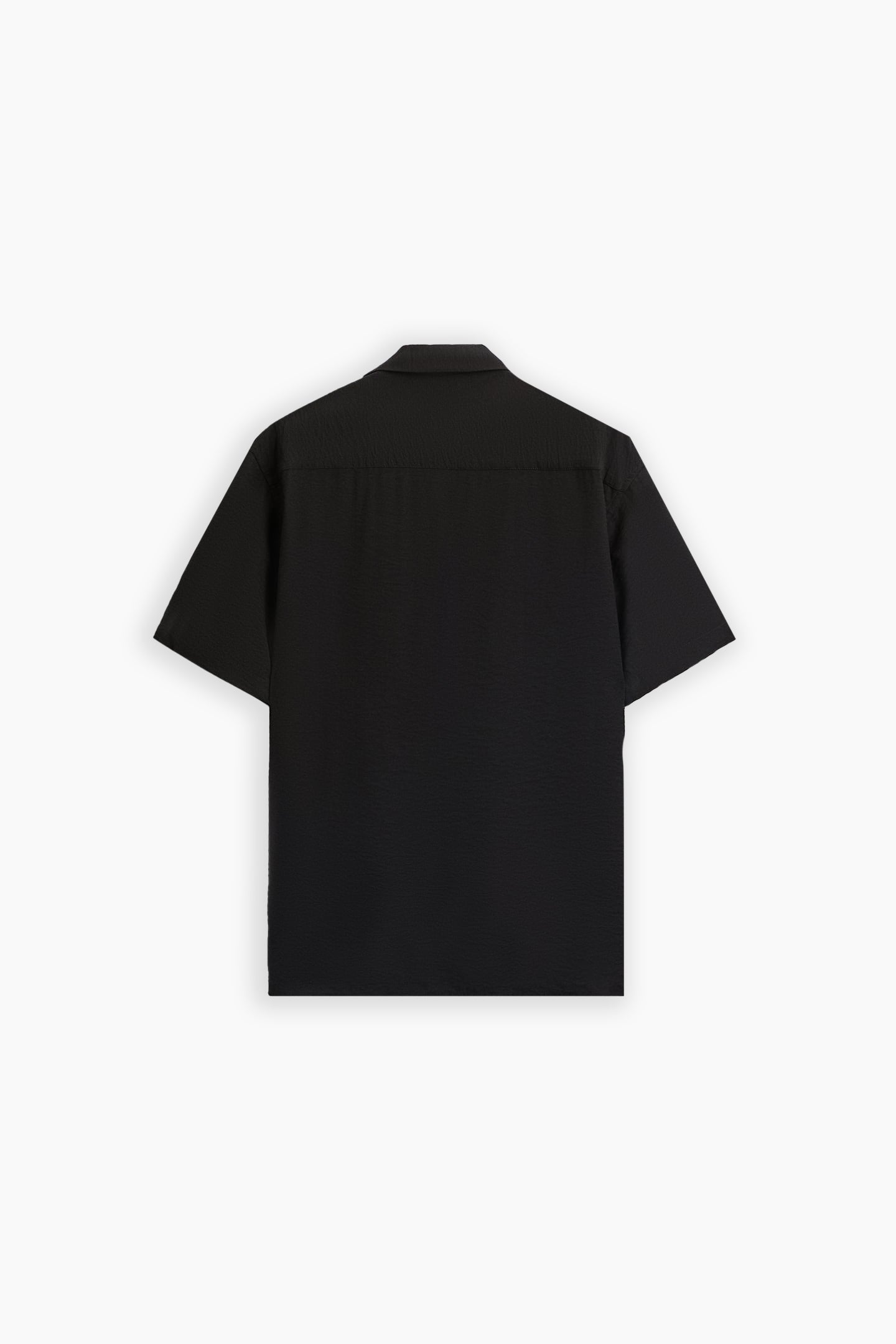 Black Short Sleeve Relaxed Fit Shirt