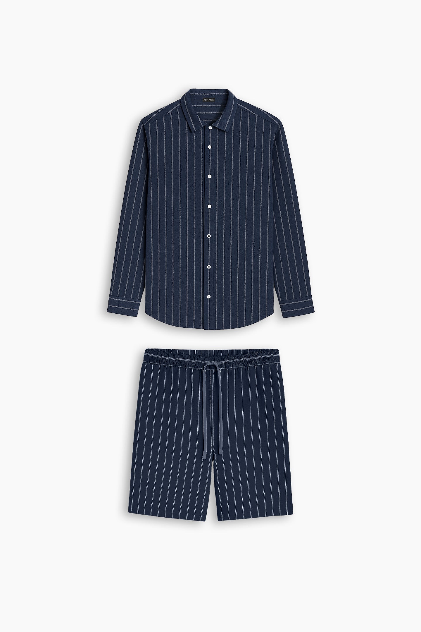 Navy Blue Striped Set
