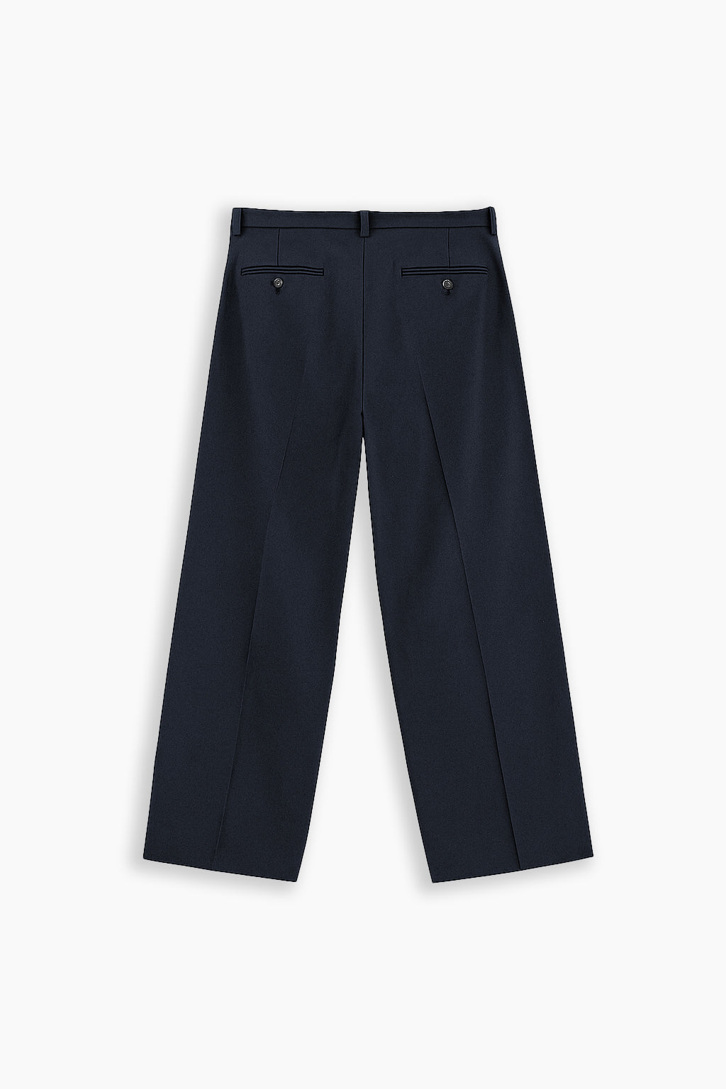 Wide Fit Navy Blue Pants