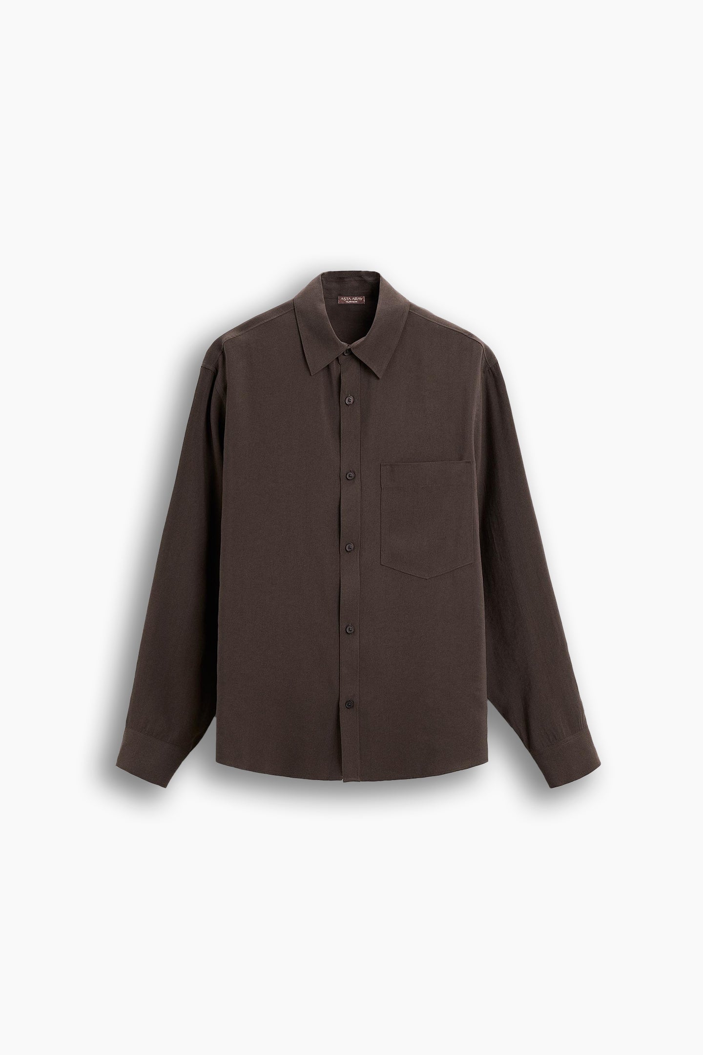 WoodBrown Loose fit Tencel Shirt