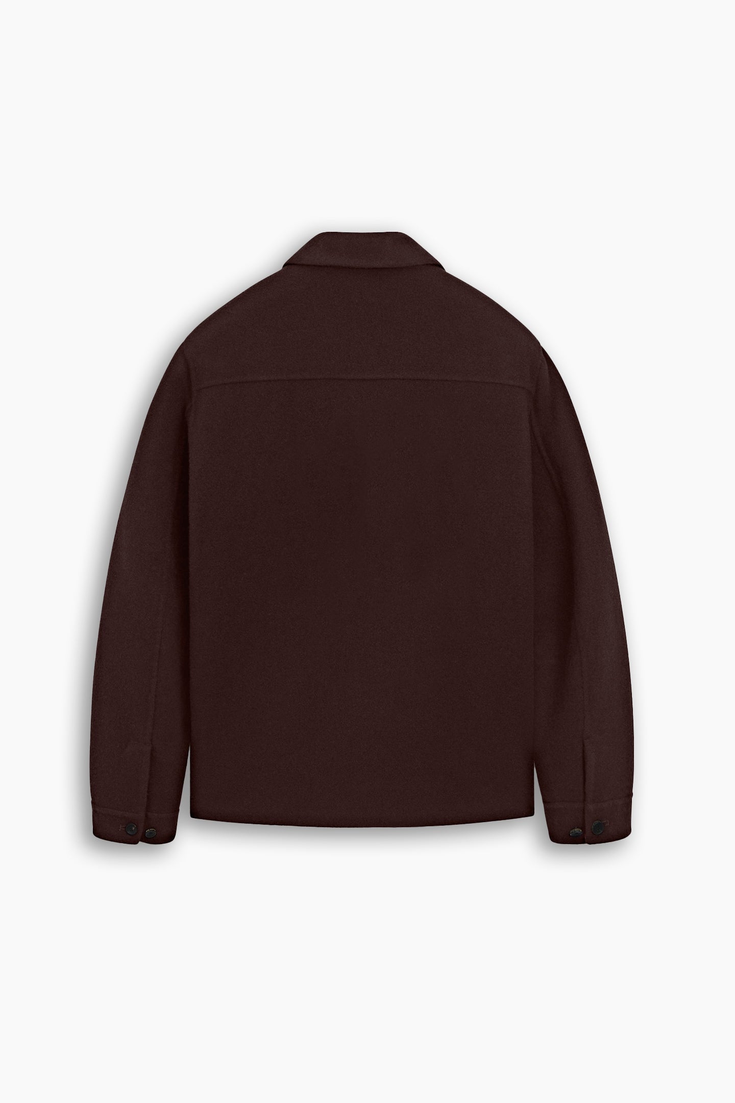 Dark Brown Wool Jacket with Pockets