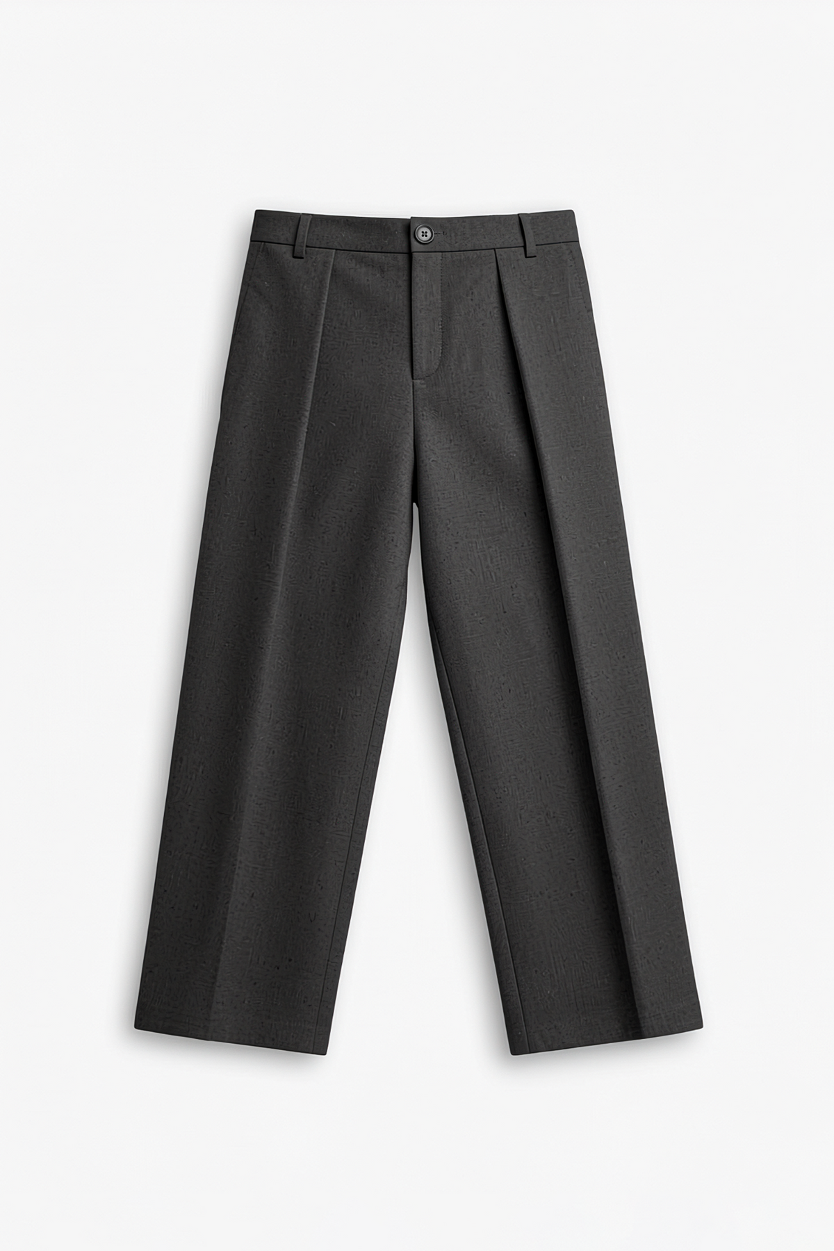 Wide Leg Pleated Trousers
