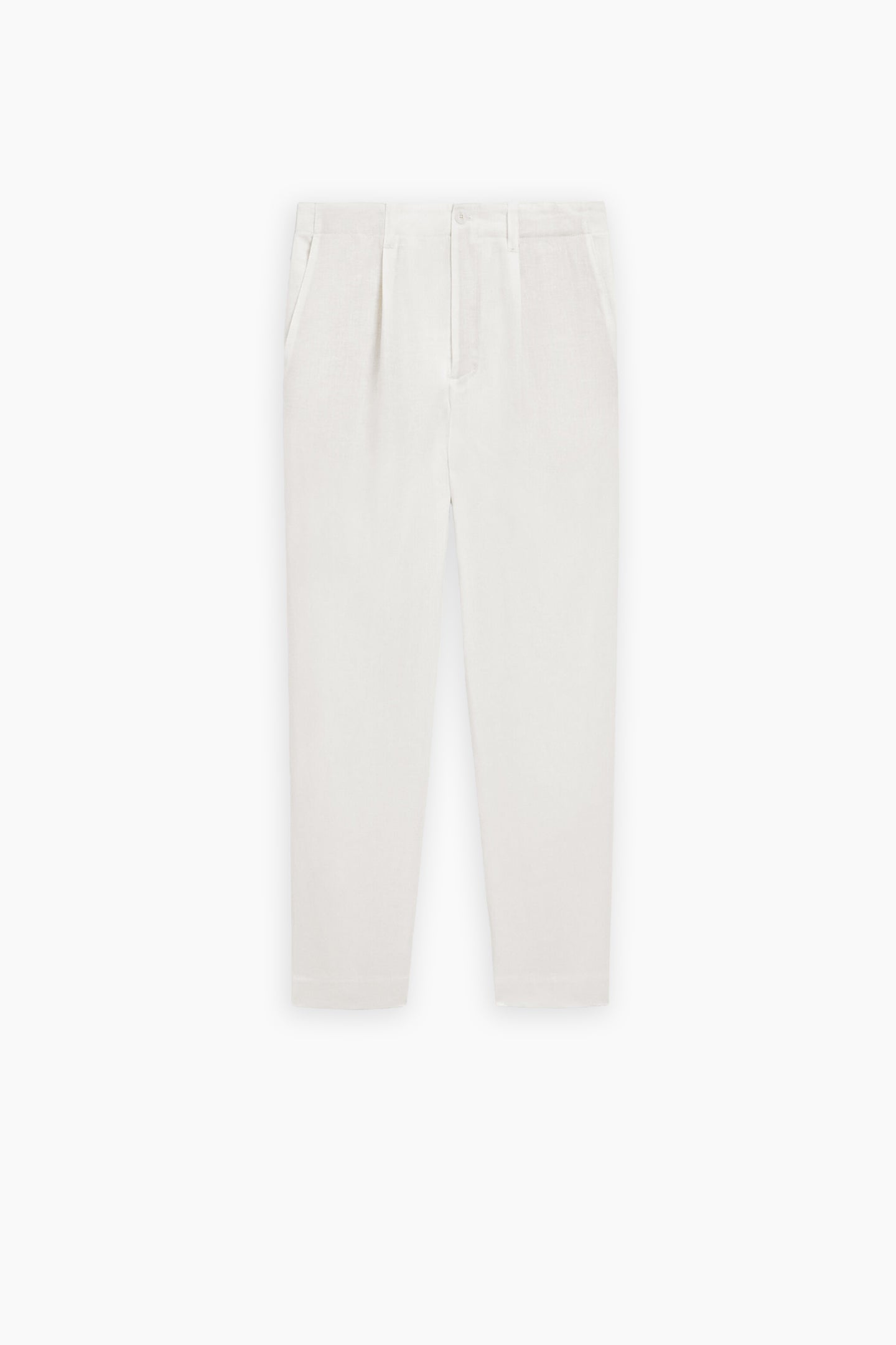 Linen Pleated Trousers