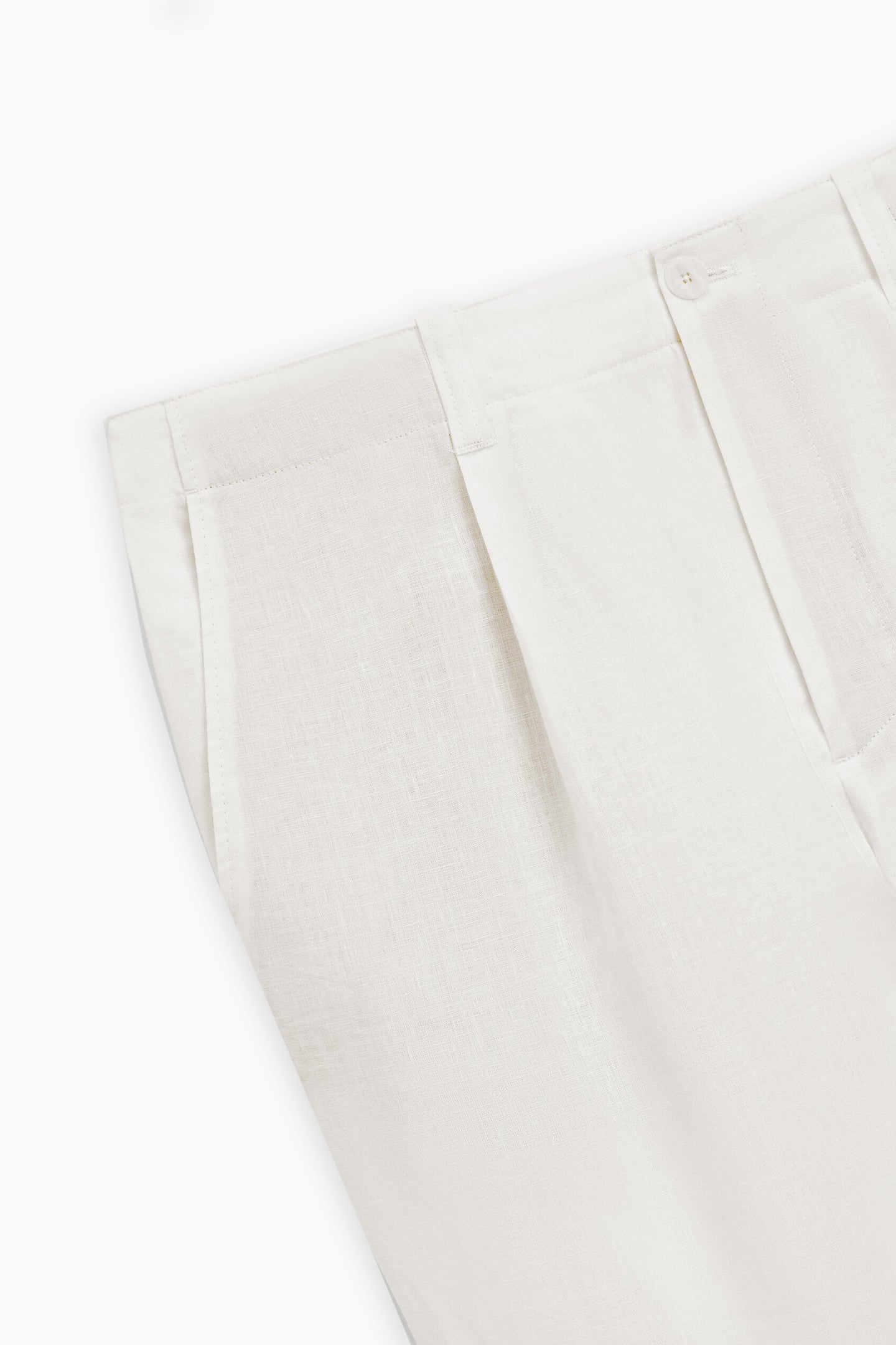 Linen Pleated Trousers