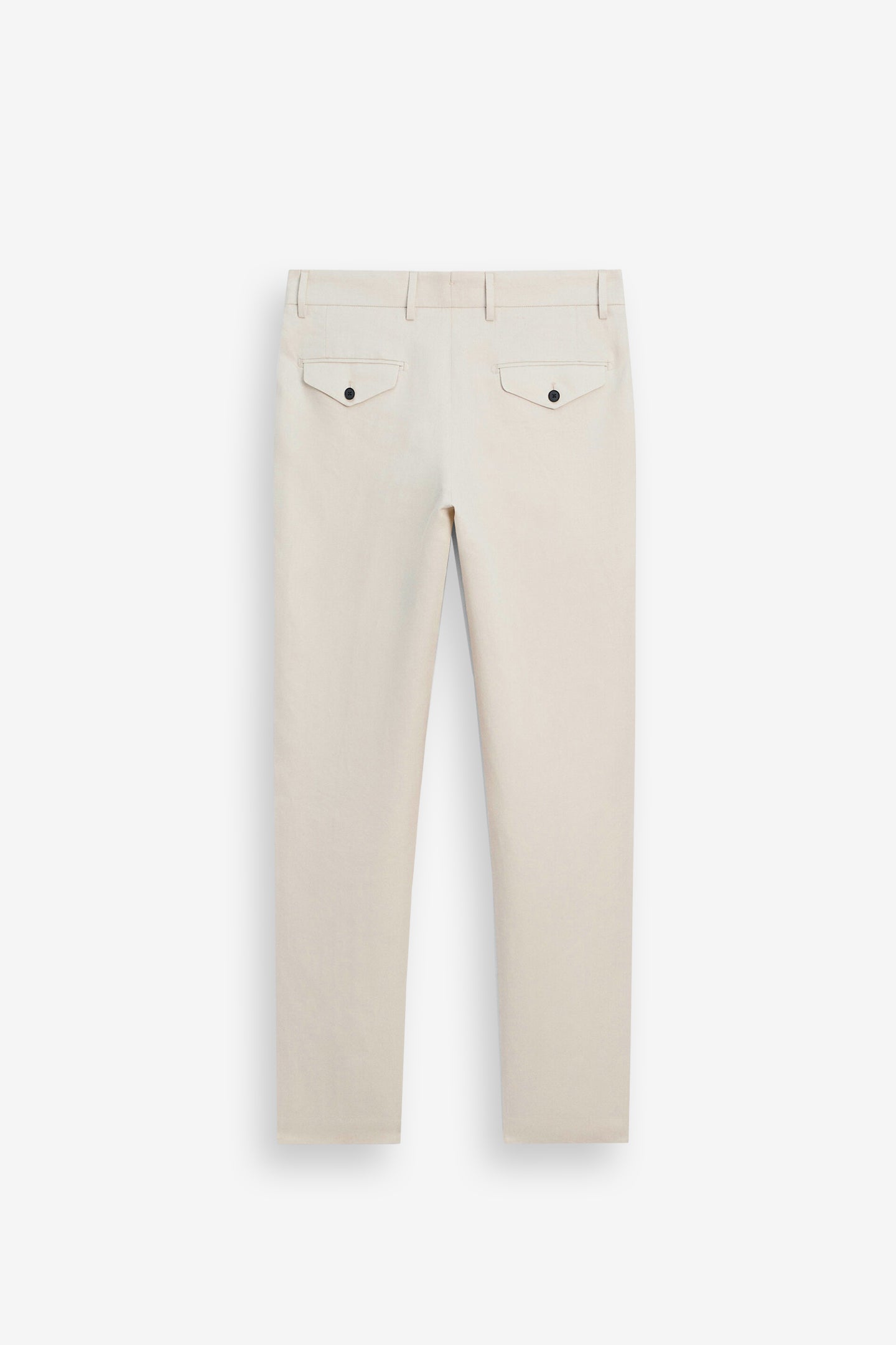 Beige Straight Cut Trousers