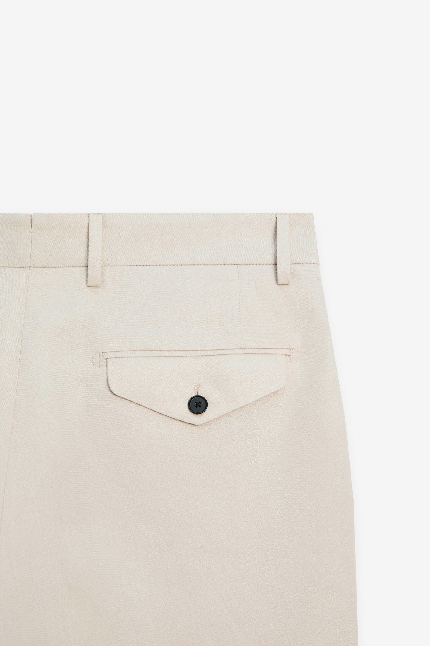 Beige Straight Cut Trousers