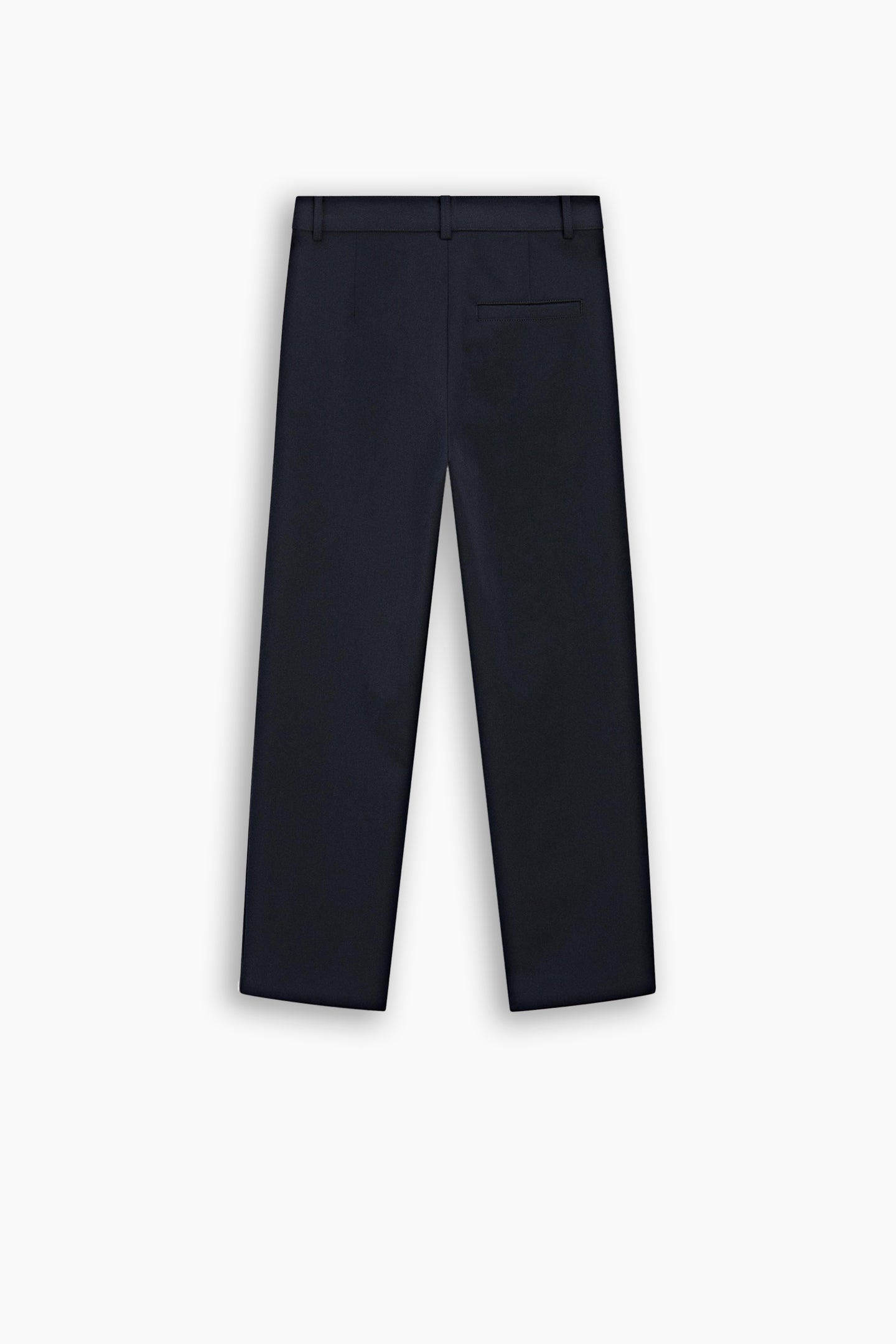 Dark Blue Straight Fit Trousers