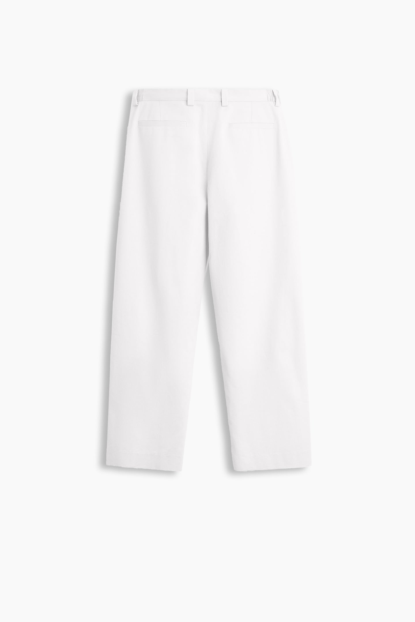 White Pleated Trousers