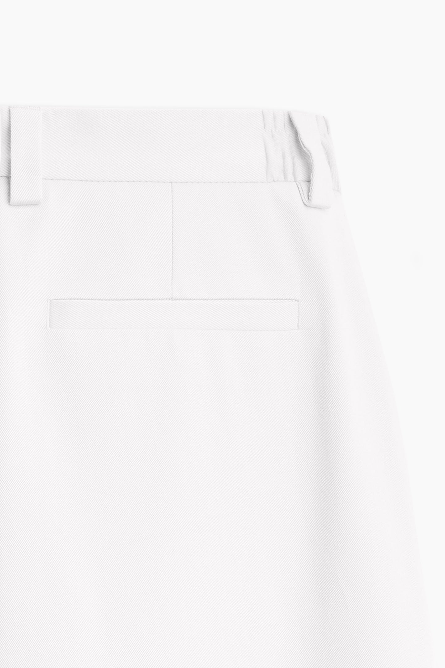 White Pleated Trousers