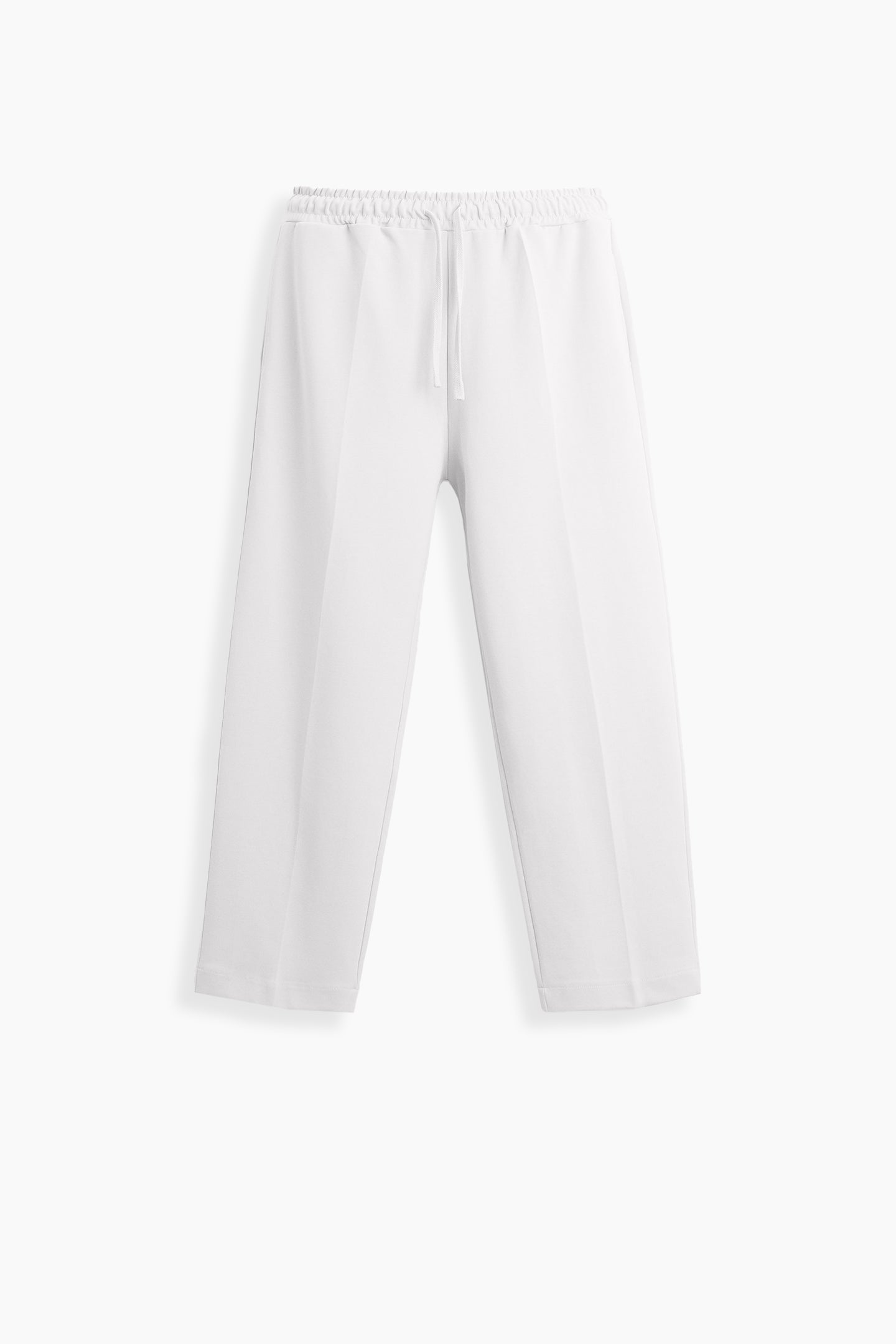White Loose Fit Trousers