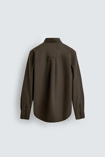 Classic Brown Shirt - 100% Cotton