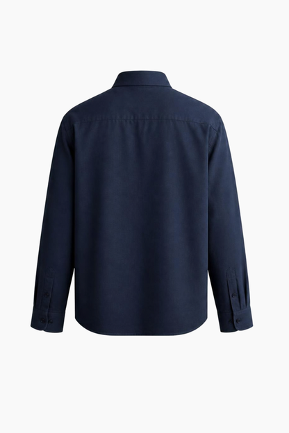 Navy Blue Collared Shirt