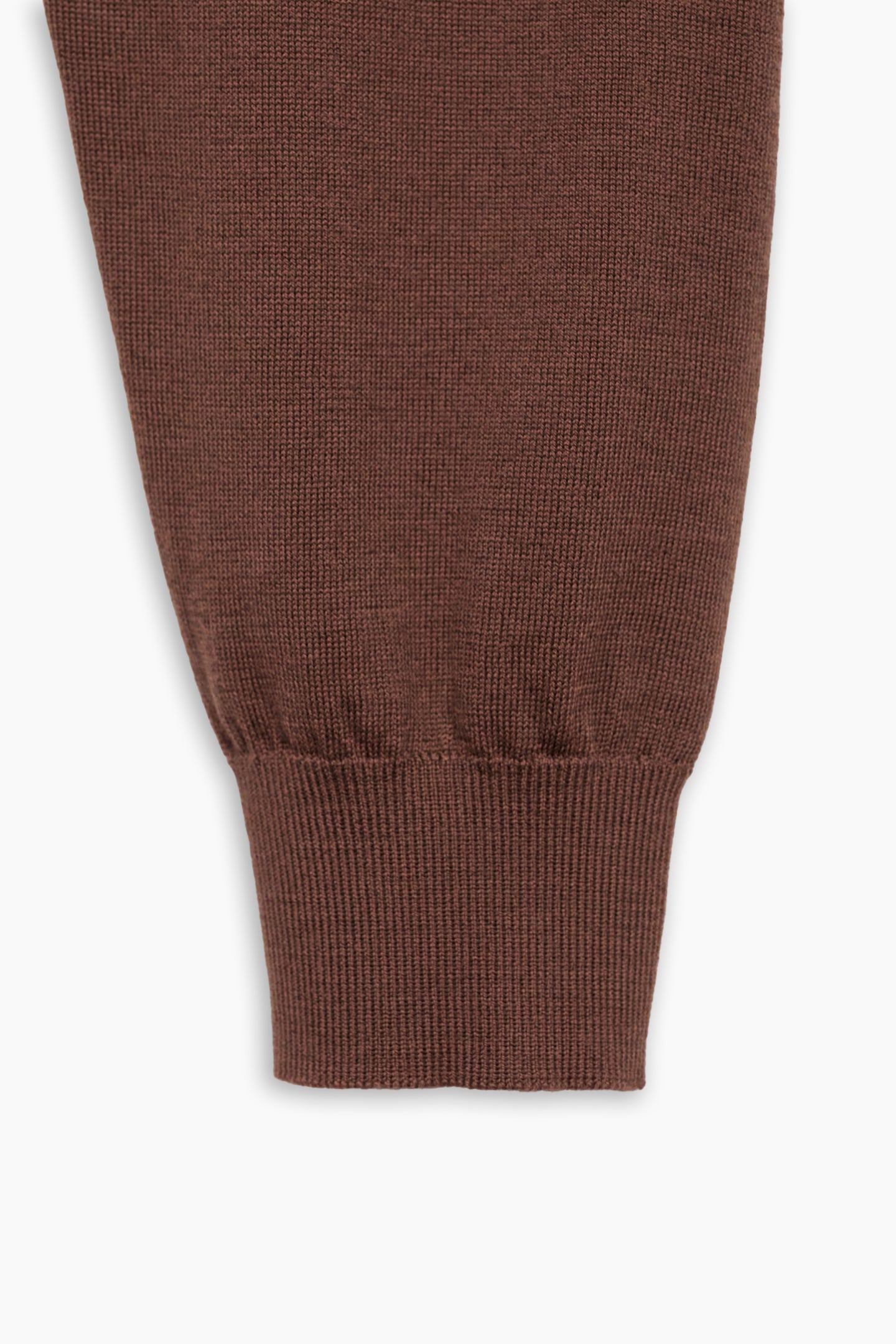 Brown Quarter Zip Shirt