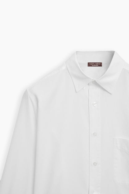 White Cotton Oxford shirt