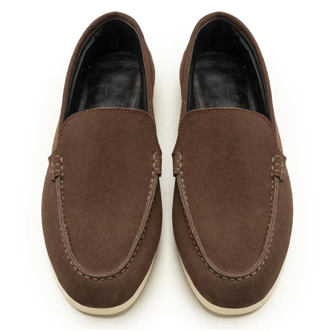 Brown Suede Loafers