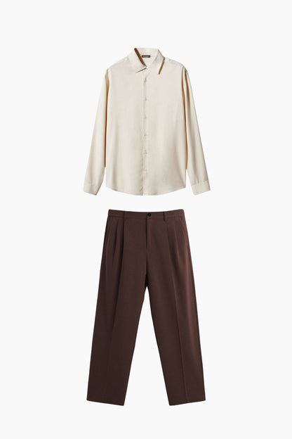 Beige & Brown S&T