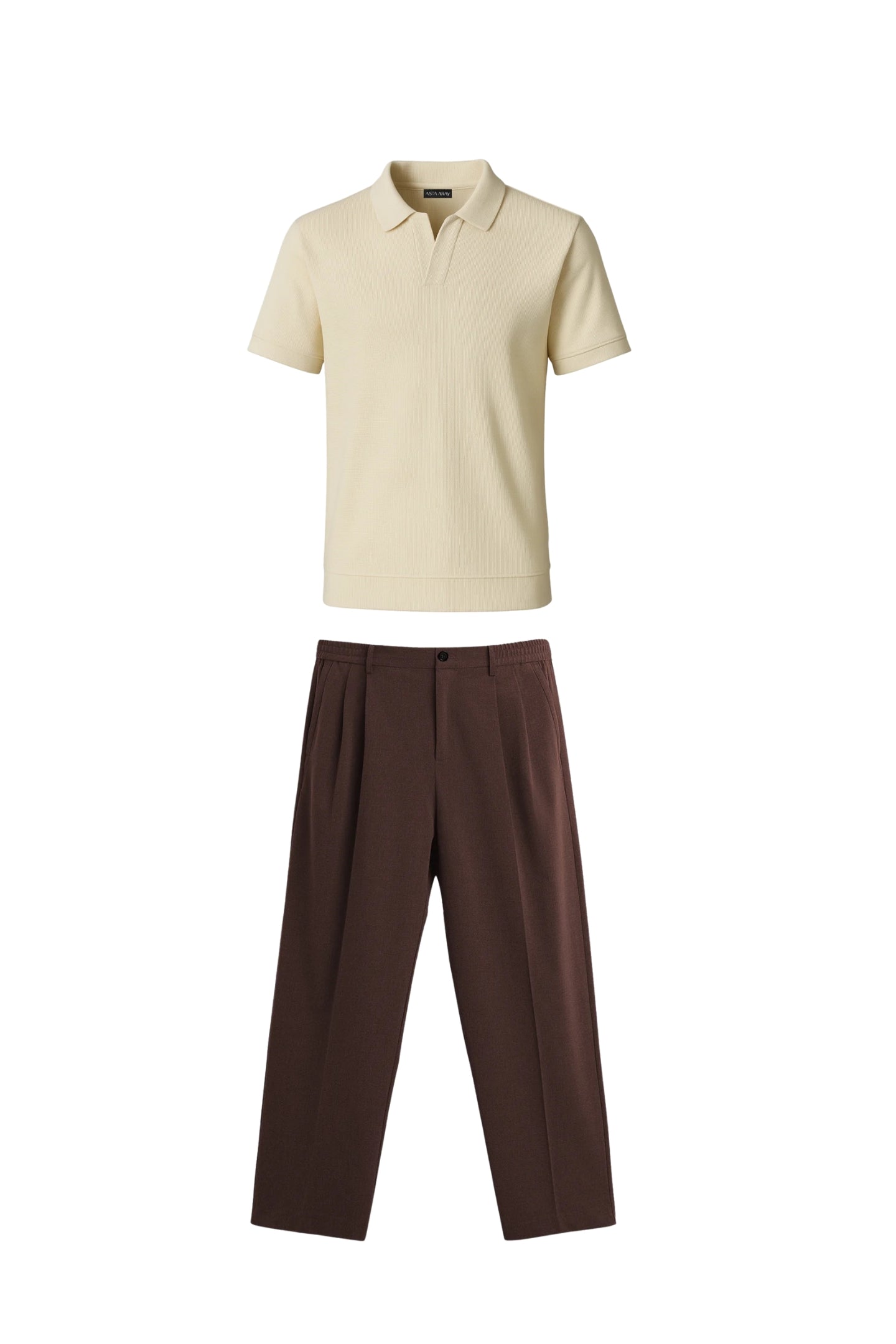Textured Beige & Brown S&T