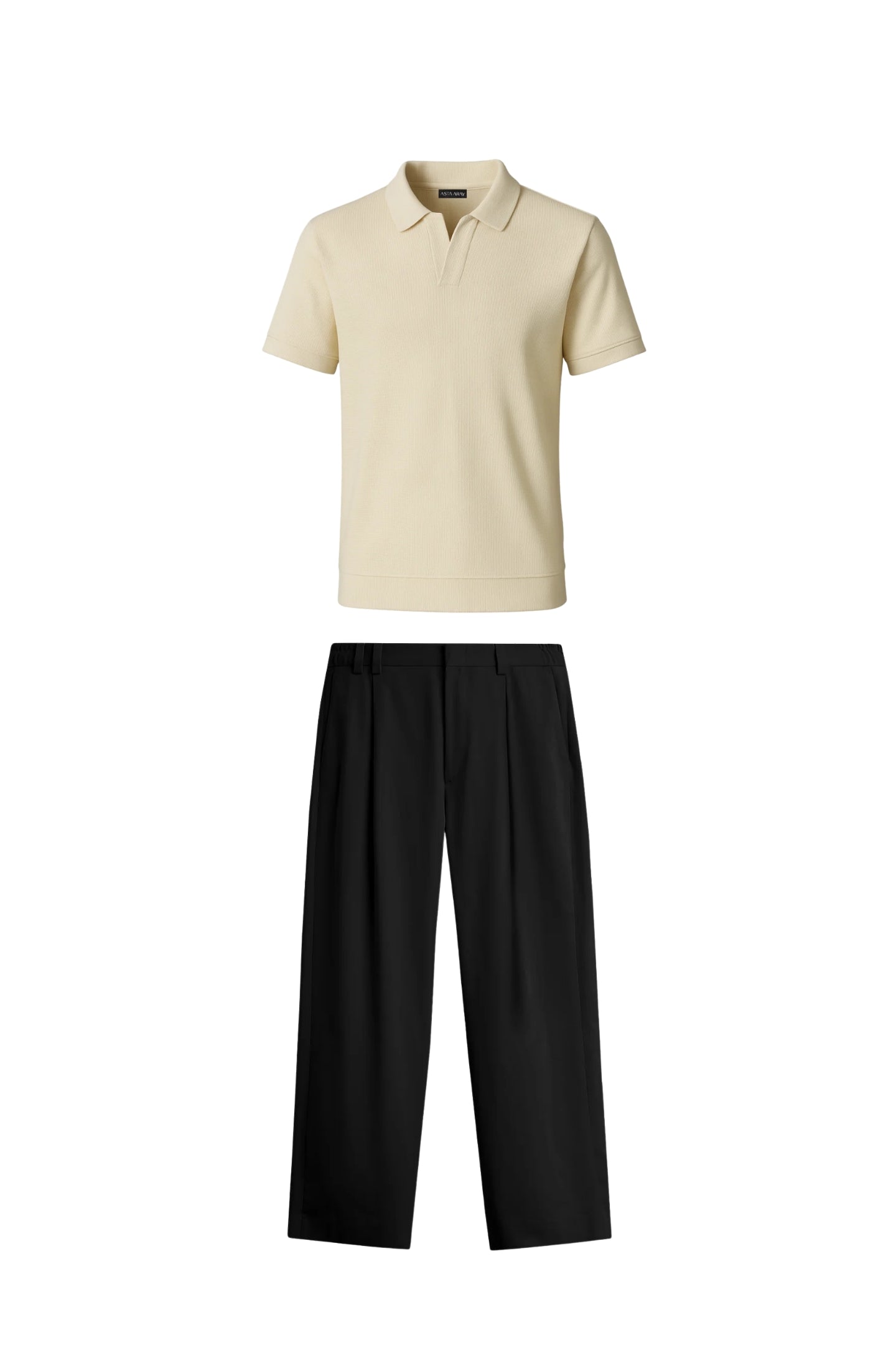 Textured Beige & Black S&T