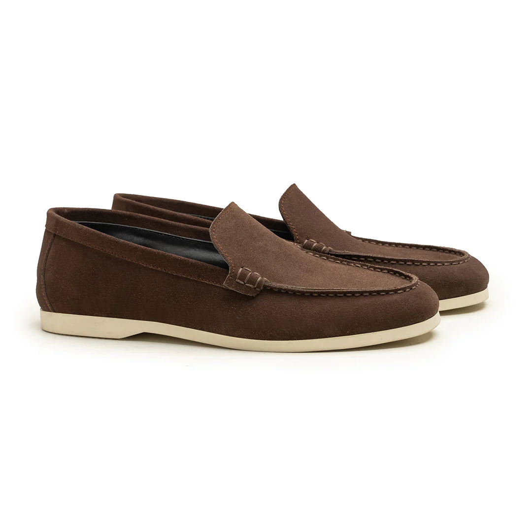 Brown Suede Loafers
