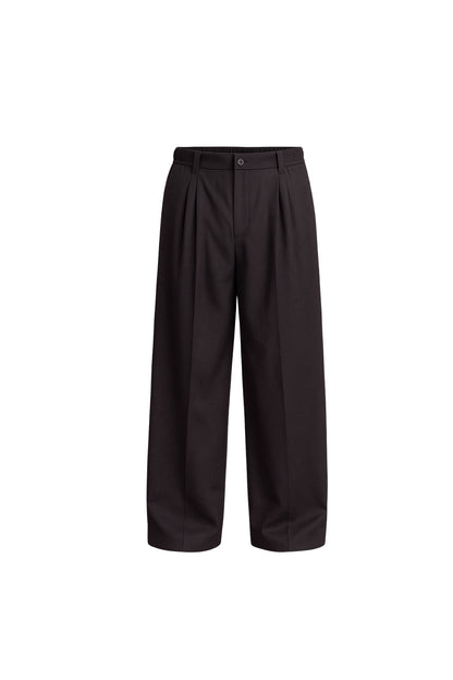 100% Wool Pleated Trousers