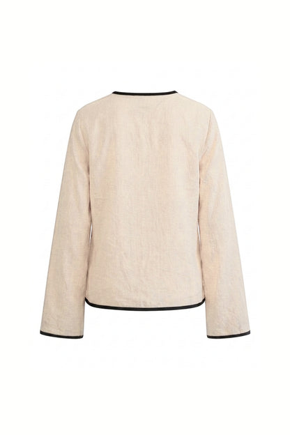 Contrast Cotton Shirt