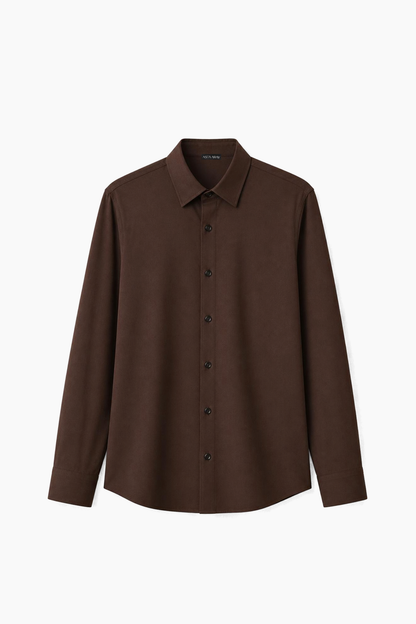 Brown Collared Shirt