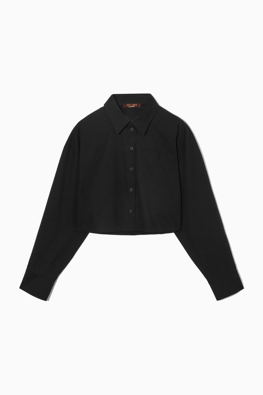 Collared Crop Top