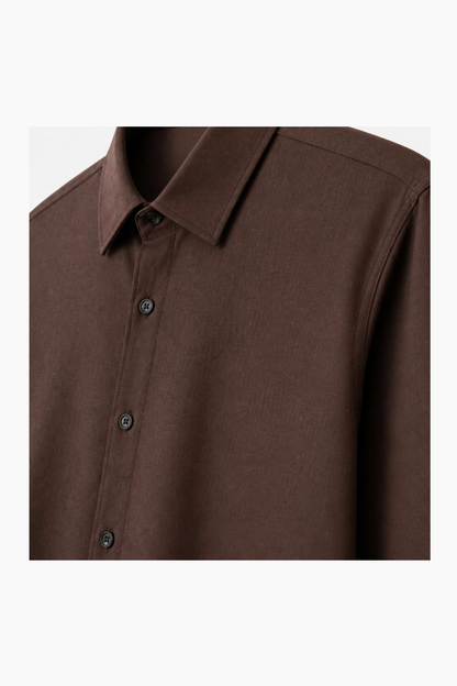 Brown Collared Shirt