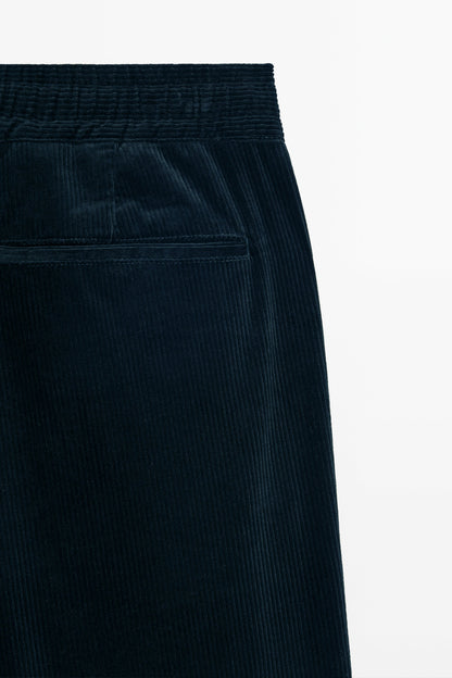 Midnight Blue Corduroy Trousers