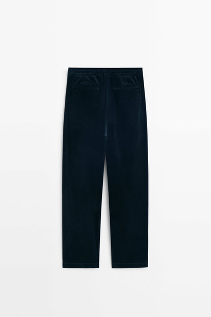 Midnight Blue Corduroy Trousers