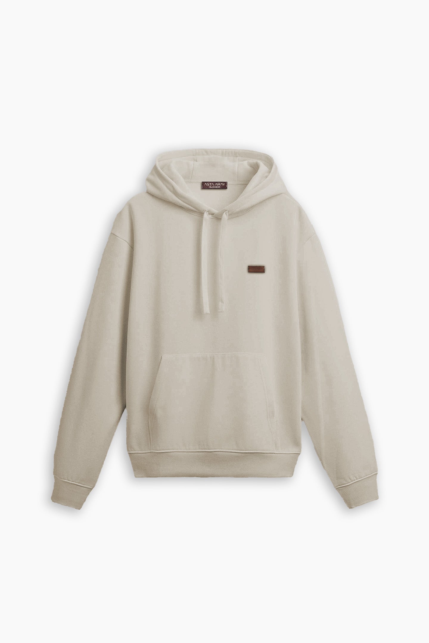 Beige Grey Hoodie