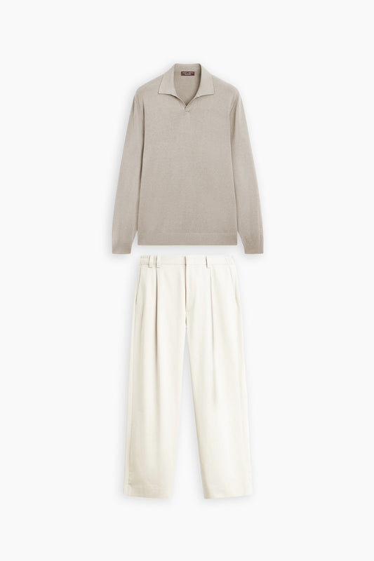 Beige Grey & Beige S&T Set